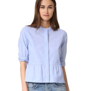 Madewell Peplum Button-Up Shirt